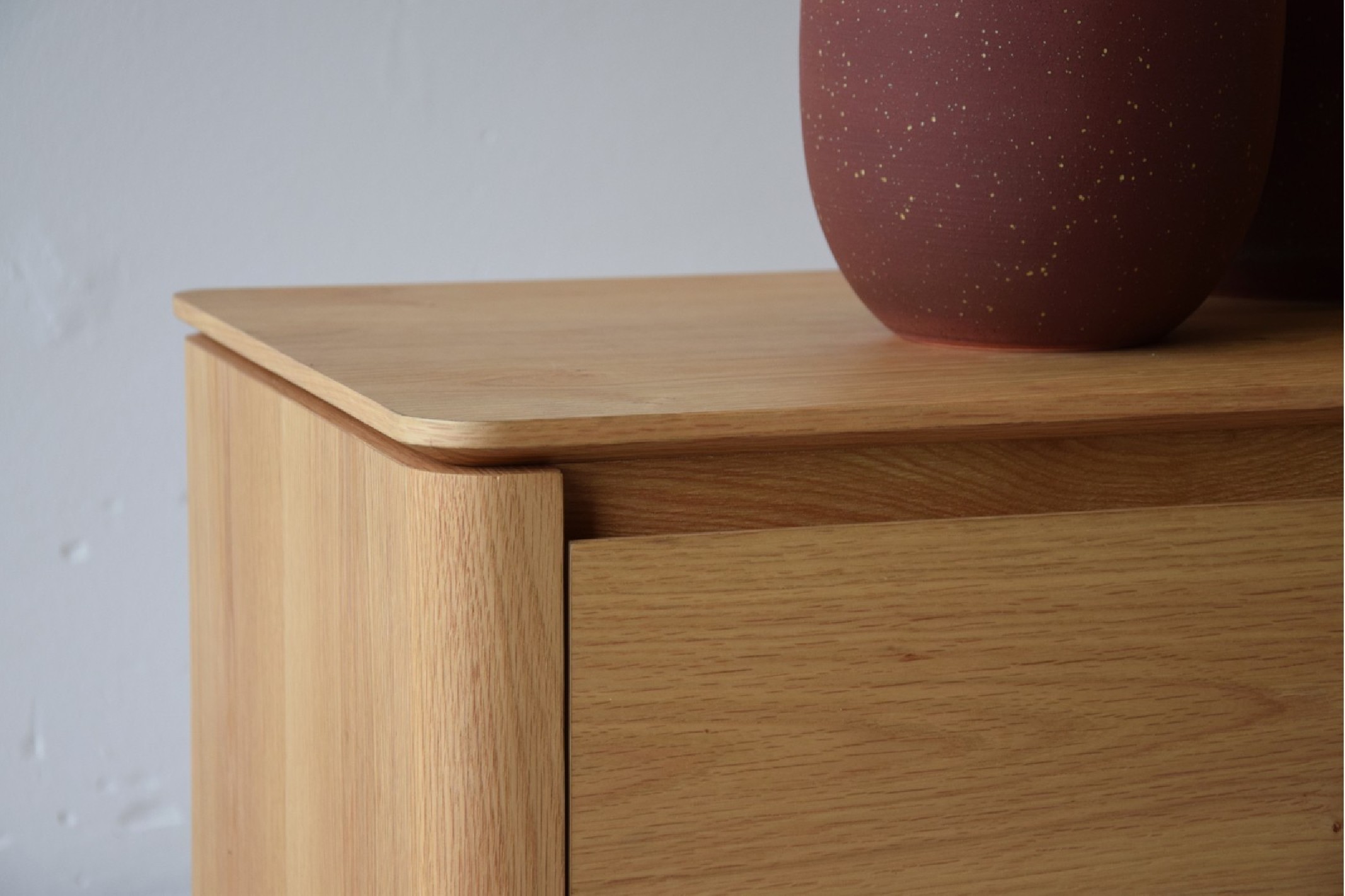 Mueble tv roble natural mate acero negro Remi