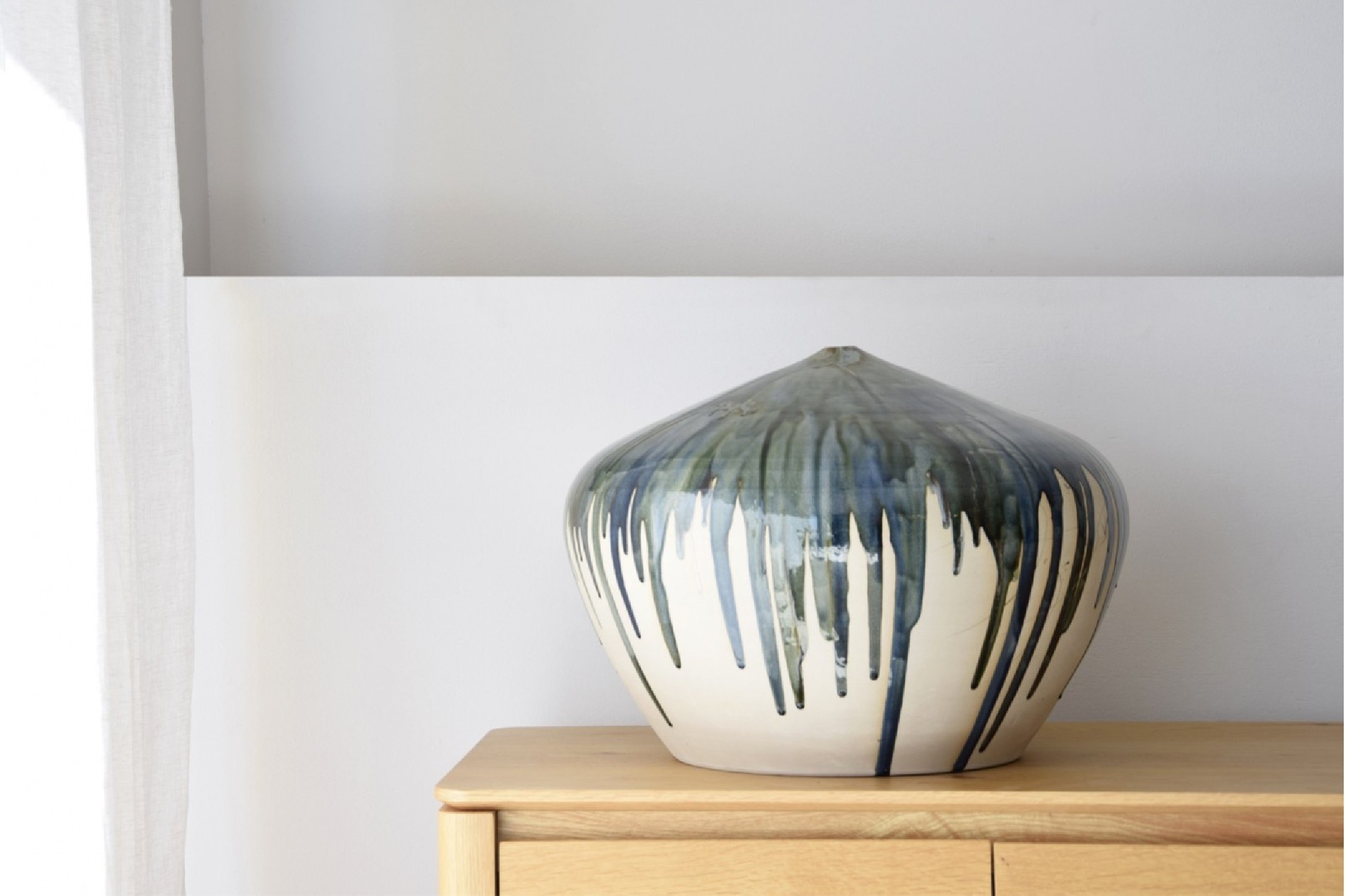 Jarrón cerámica verdoso N1 Eira