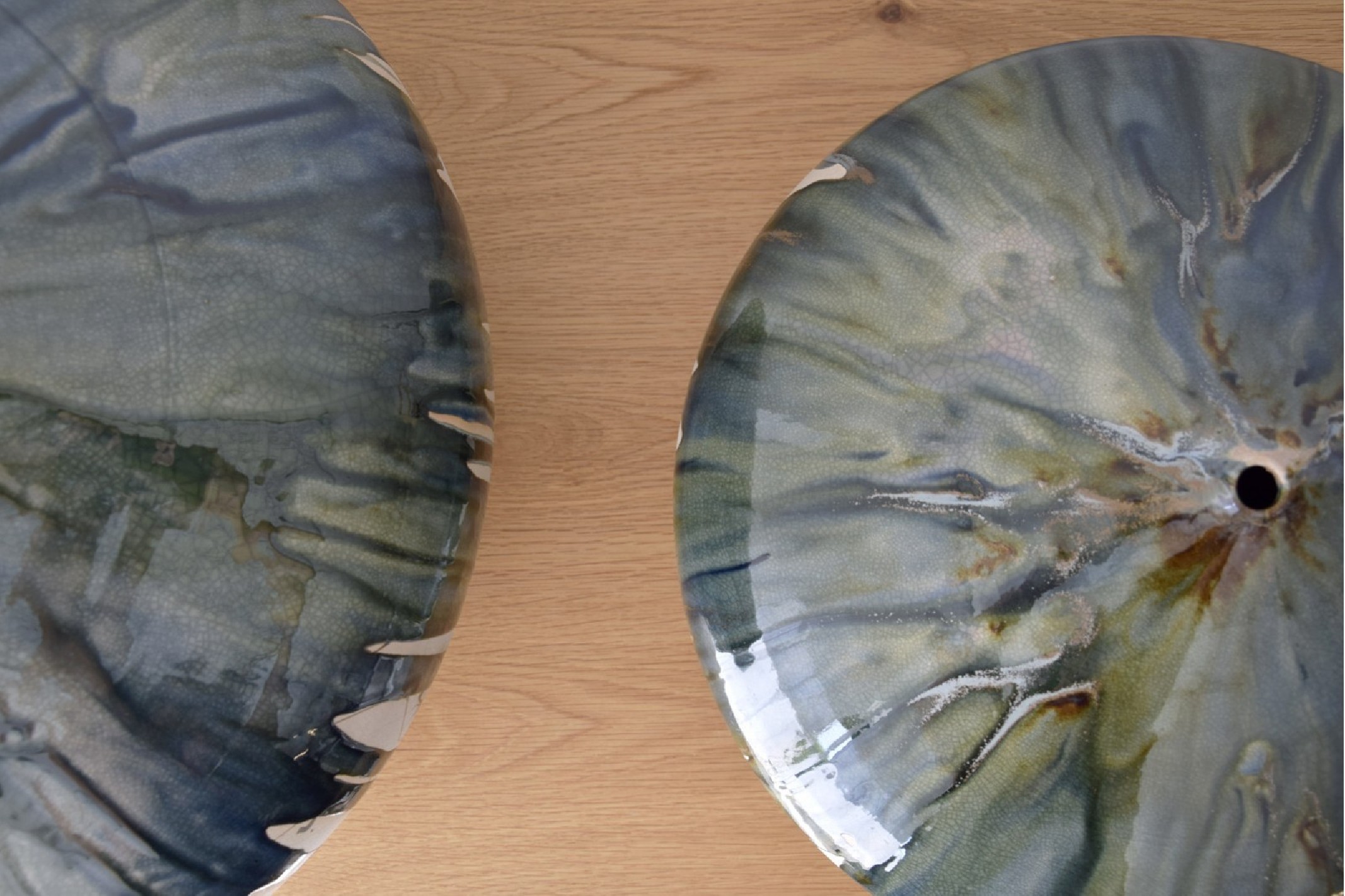 Jarrón cerámica verdoso N1 Eira