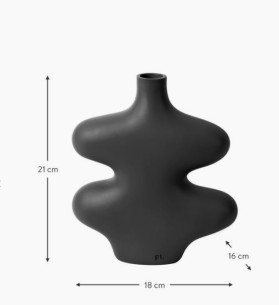 copy of Jarrón forma órganica blanco CURVES 2