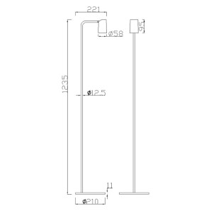 Pie De Salón 1 Luz 2