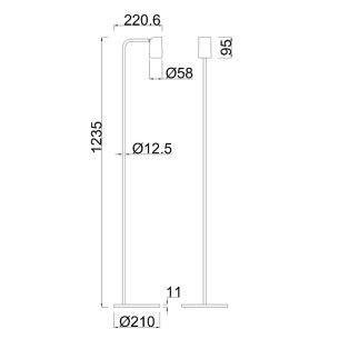 Pie De Salón 1 Luz 2