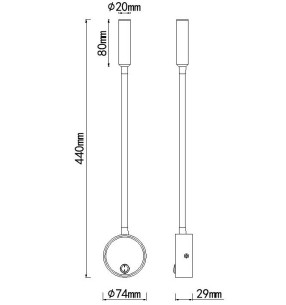 Aplique Lector LED 2
