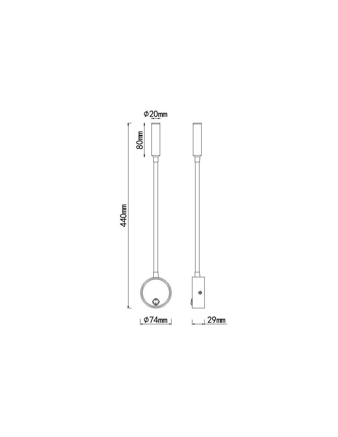 Wall Lamp LED Reader