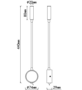 Aplique Lector LED 2