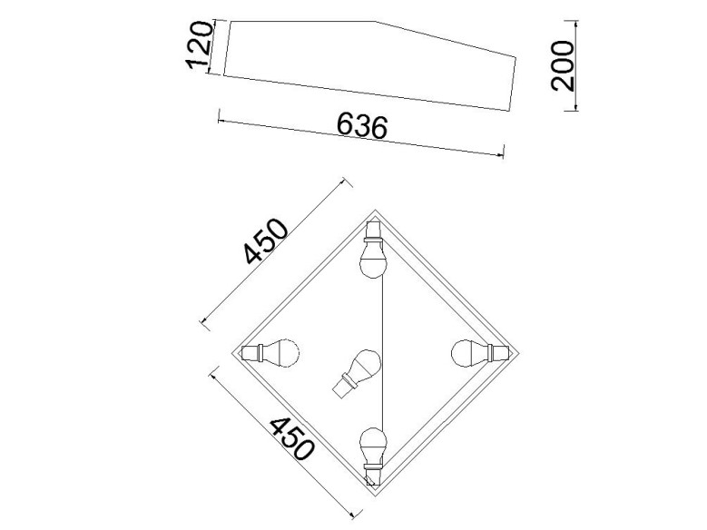 Square Ceiling 45*45