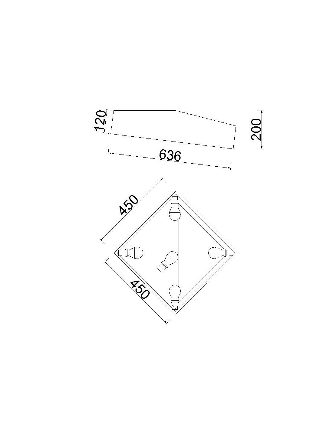 Square Ceiling 45*45