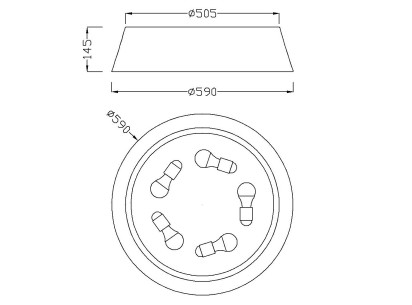 Ceiling Lamp 5 Lights 2