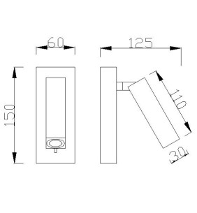 Aplique Lector LED 2