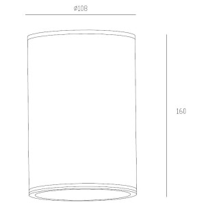 Plafón exterior E27 1 Luz IP54 2