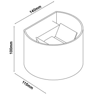 Aplique exterior LED IP54 2