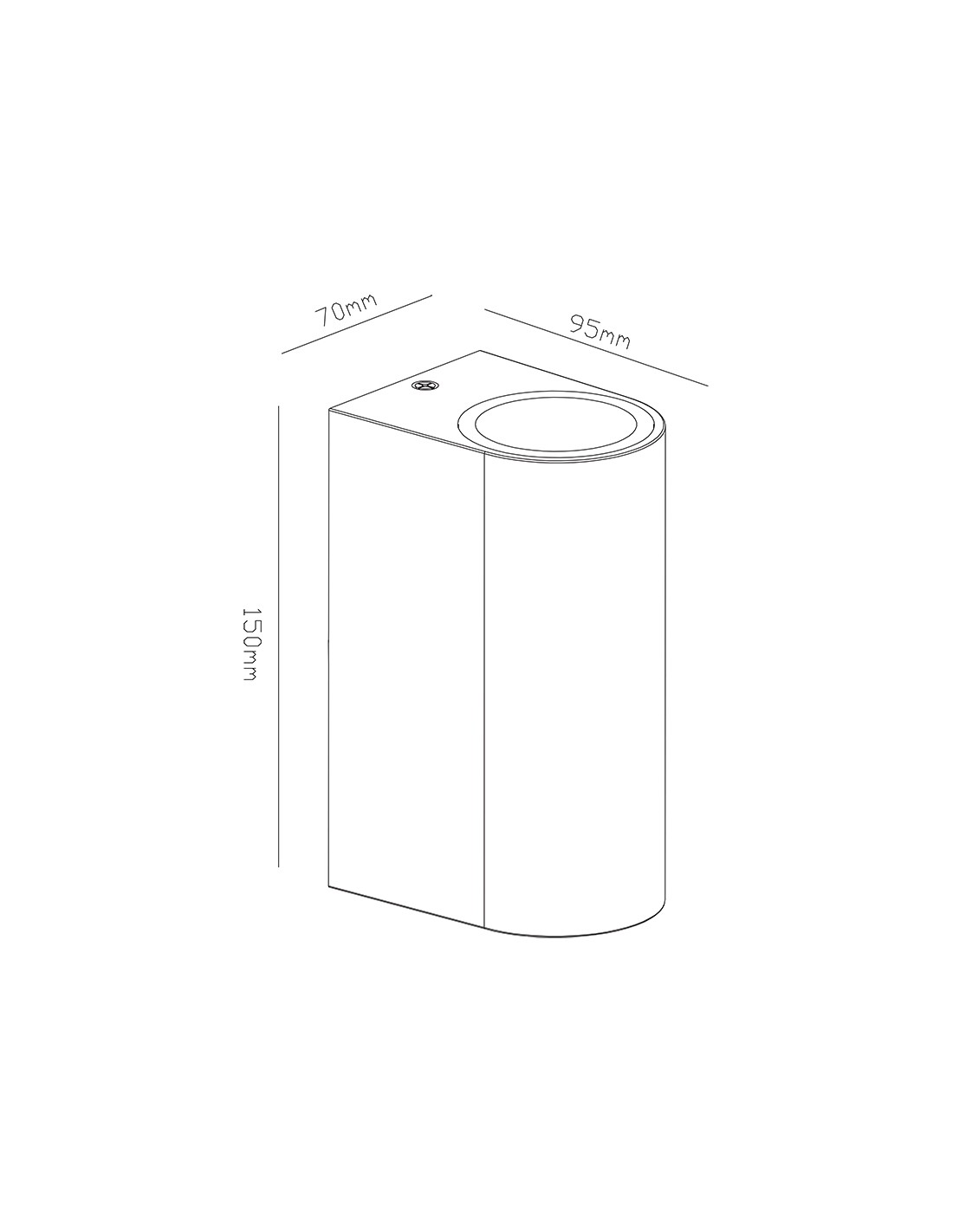 Wall lamp Outdoor GU10 2 Lights IP54