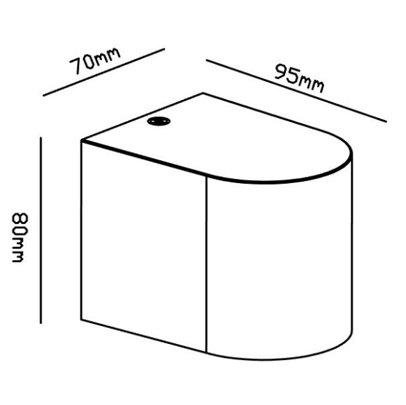 Wall lamp Outdoor GU10 1 Light IP54