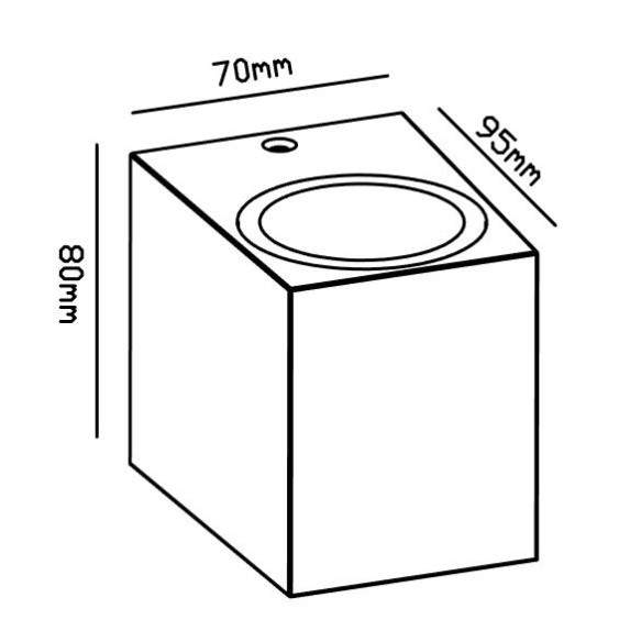 Wall lamp Outdoor GU10 1 Light IP54