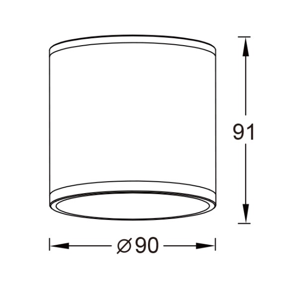 Ceiling lamp Outdoor GU10 1 Light IP54