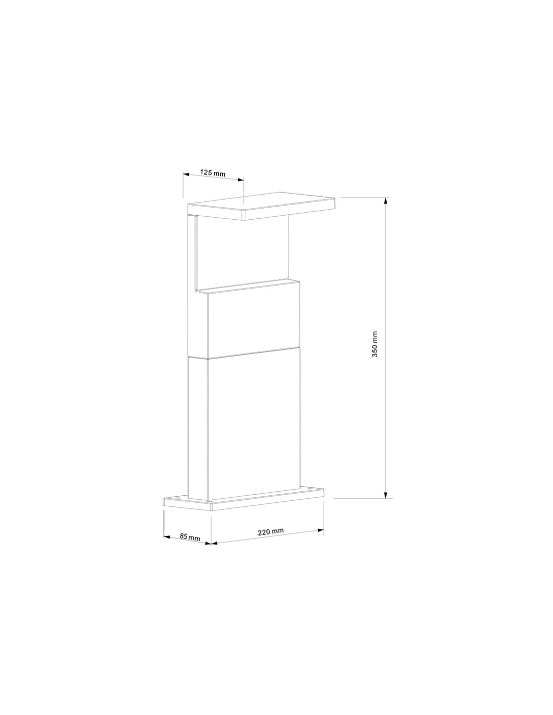 Over Wall lamp Outdoor LED 13W 3000K IP65