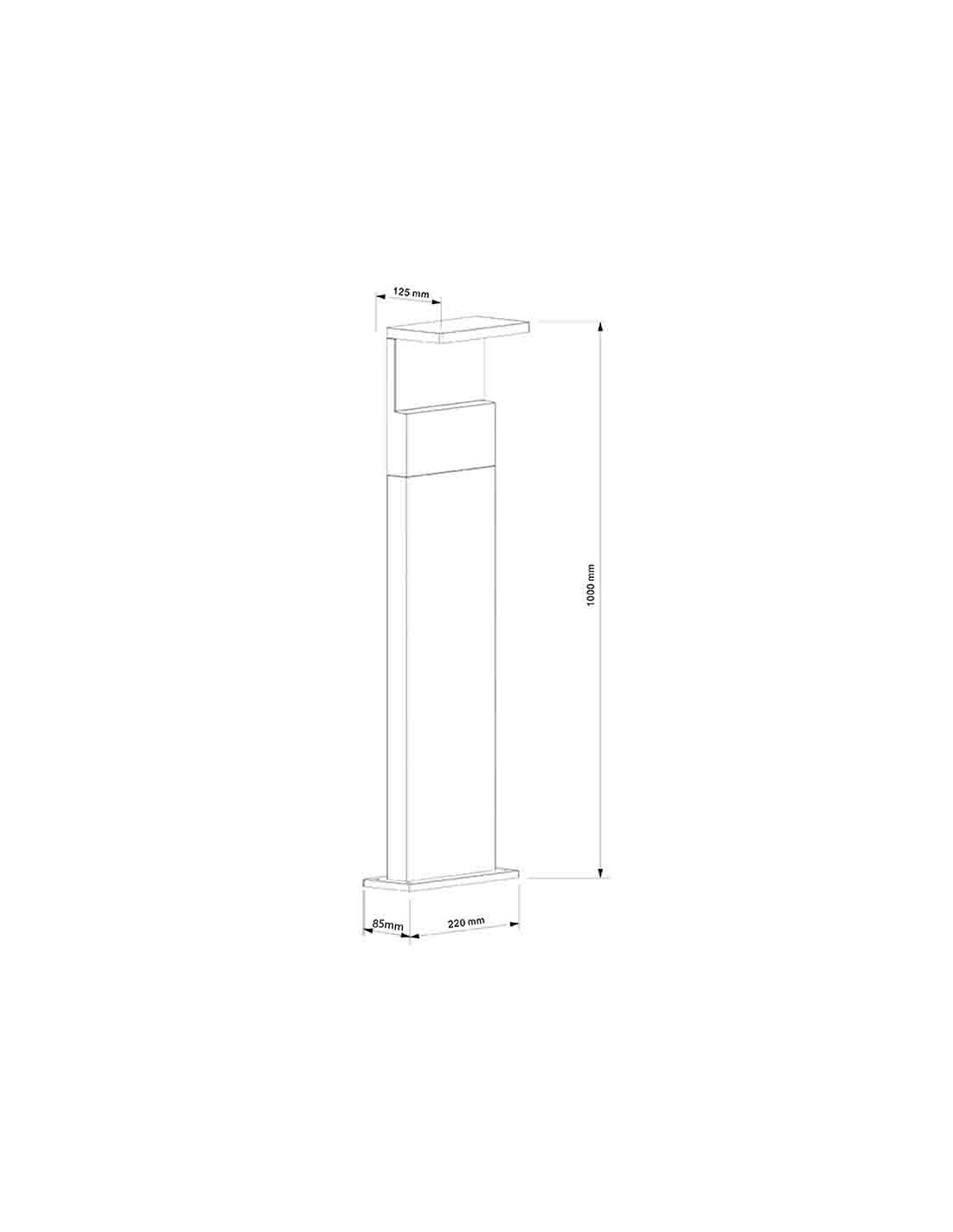 Bollard Outdoor LED 13W 3000K IP65