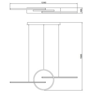 Pendant Lamp LED 50W 3000K 2