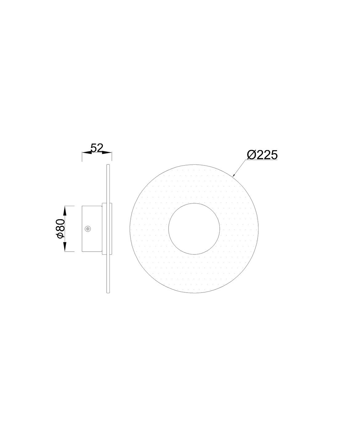 Aplique LED 9W 3000K