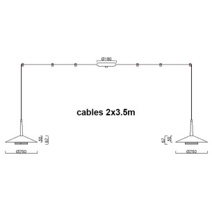 Lámpara LED 2*8W 3000K 2