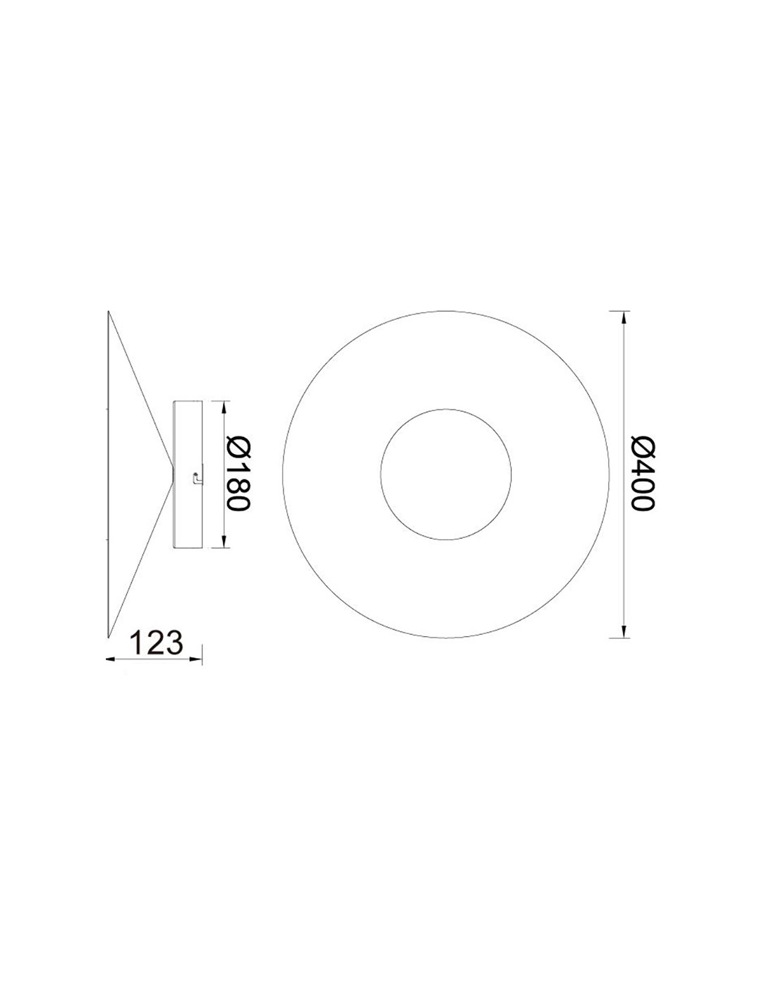 Aplique LED 20W 3000K