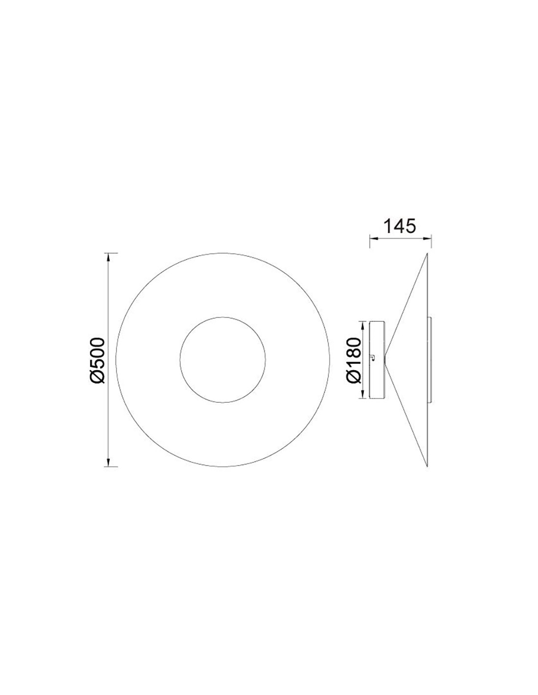 Aplique LED 24W 3000K