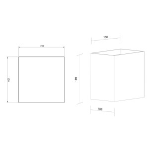 Wall lamp Outdoor LED 2*10W 3000K IP65 2