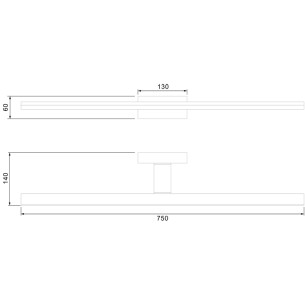 Aplique LED 20W 4000K IP44 2
