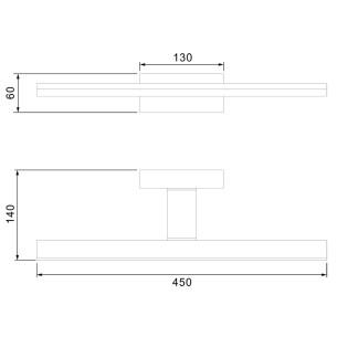Aplique LED 12W 4000K IP44 2