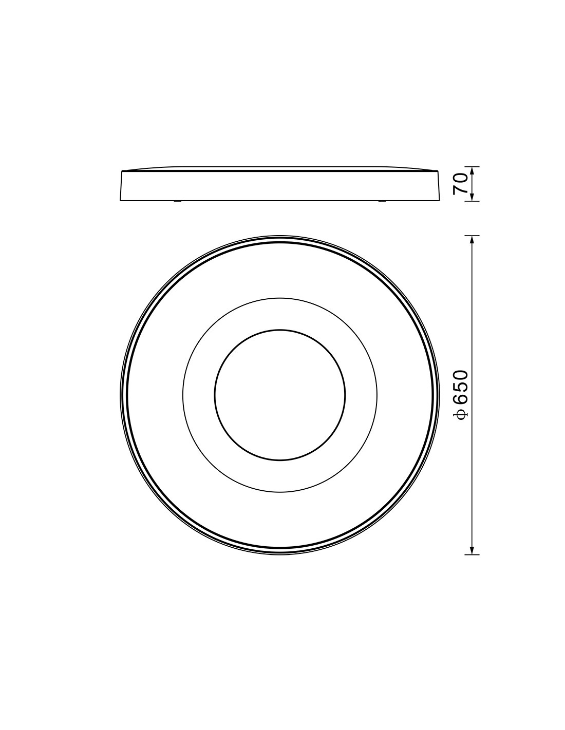 Ceiling Lamp LED 100W 2700K-5000K Remote Control