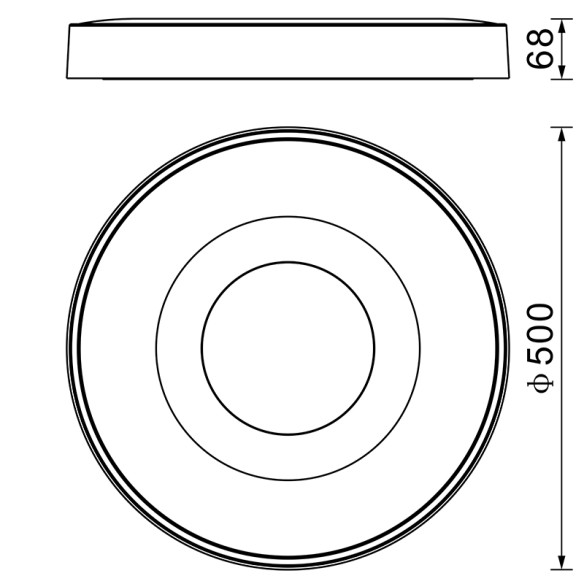 Ceiling Lamp LED 80W 2700K-5000K Remote Control