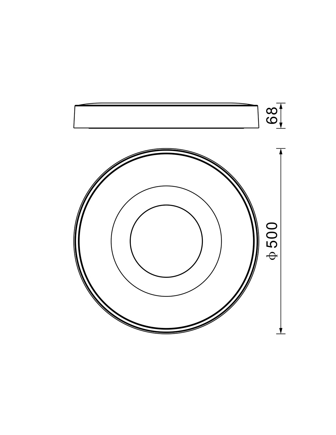 Ceiling Lamp LED 80W 2700K-5000K Remote Control