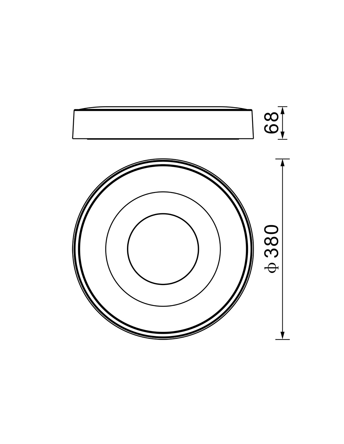 Ceiling Lamp LED 56W 2700K-5000K Remote Control