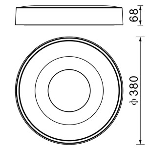 Plafón LED 56W 2700K-5000K Control Remoto 2