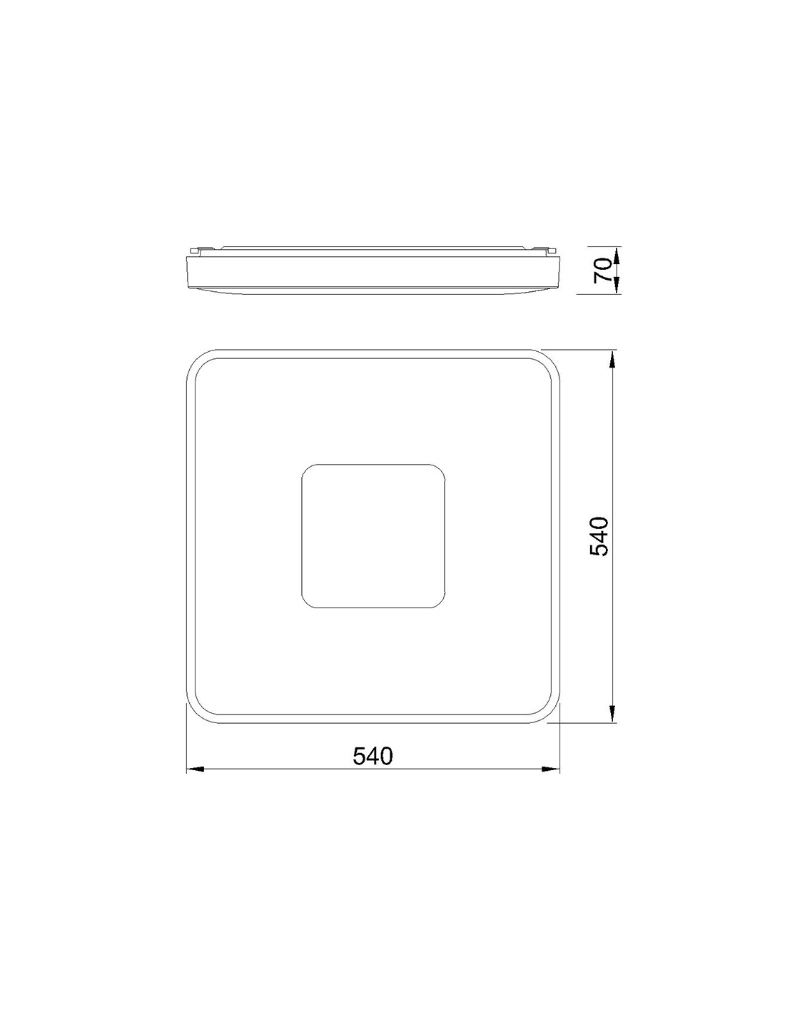 Ceiling Lamp LED 100W 2700K-5000K Remote Control
