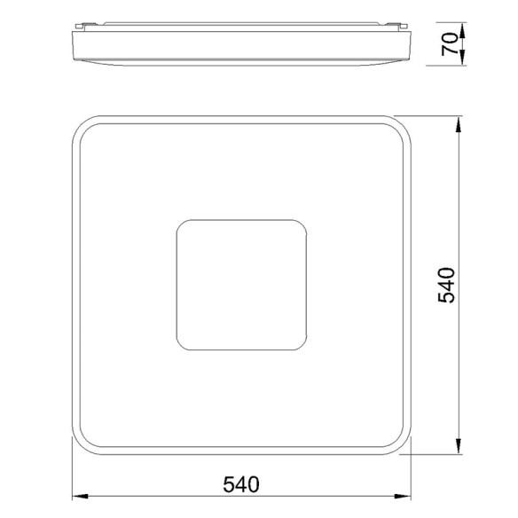 Plafón LED 100W 2700K-5000K Control Remoto