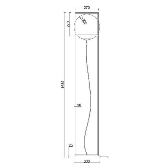 Floor Lamp 1 Light Large