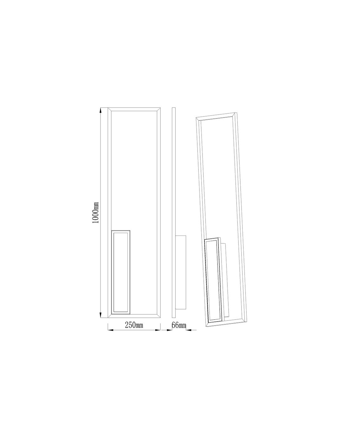 Aplique LED 49W 3000K