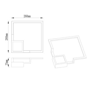 Aplique LED 17.5W 3000K Dimable 2
