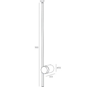 Aplique LED 9W 3000K 2