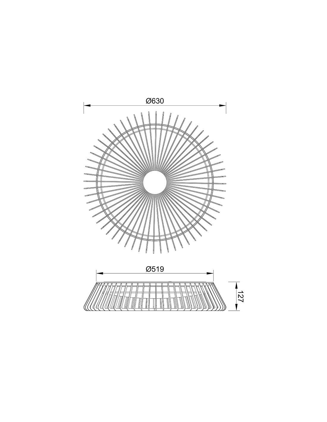 Ceiling Lamp LED 80W 3000K