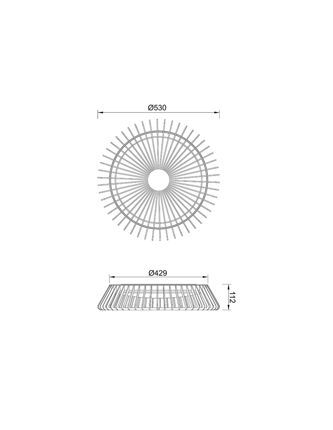 Ceiling Lamp LED 56W 3000K