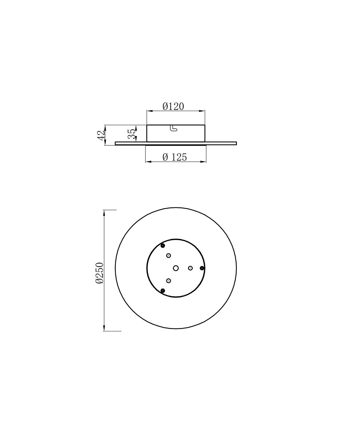 Aplique LED 12W 3000K
