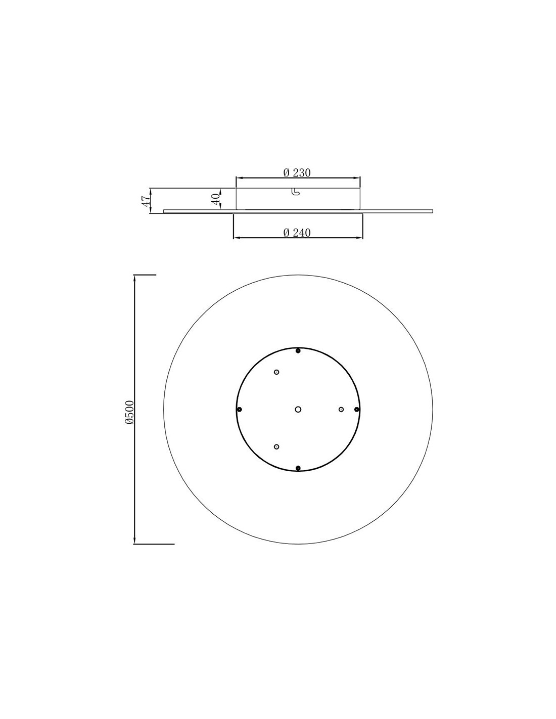 Aplique LED 30W 3000K
