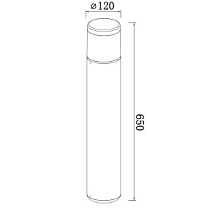 Bollard Outdoor E27 IP65 2