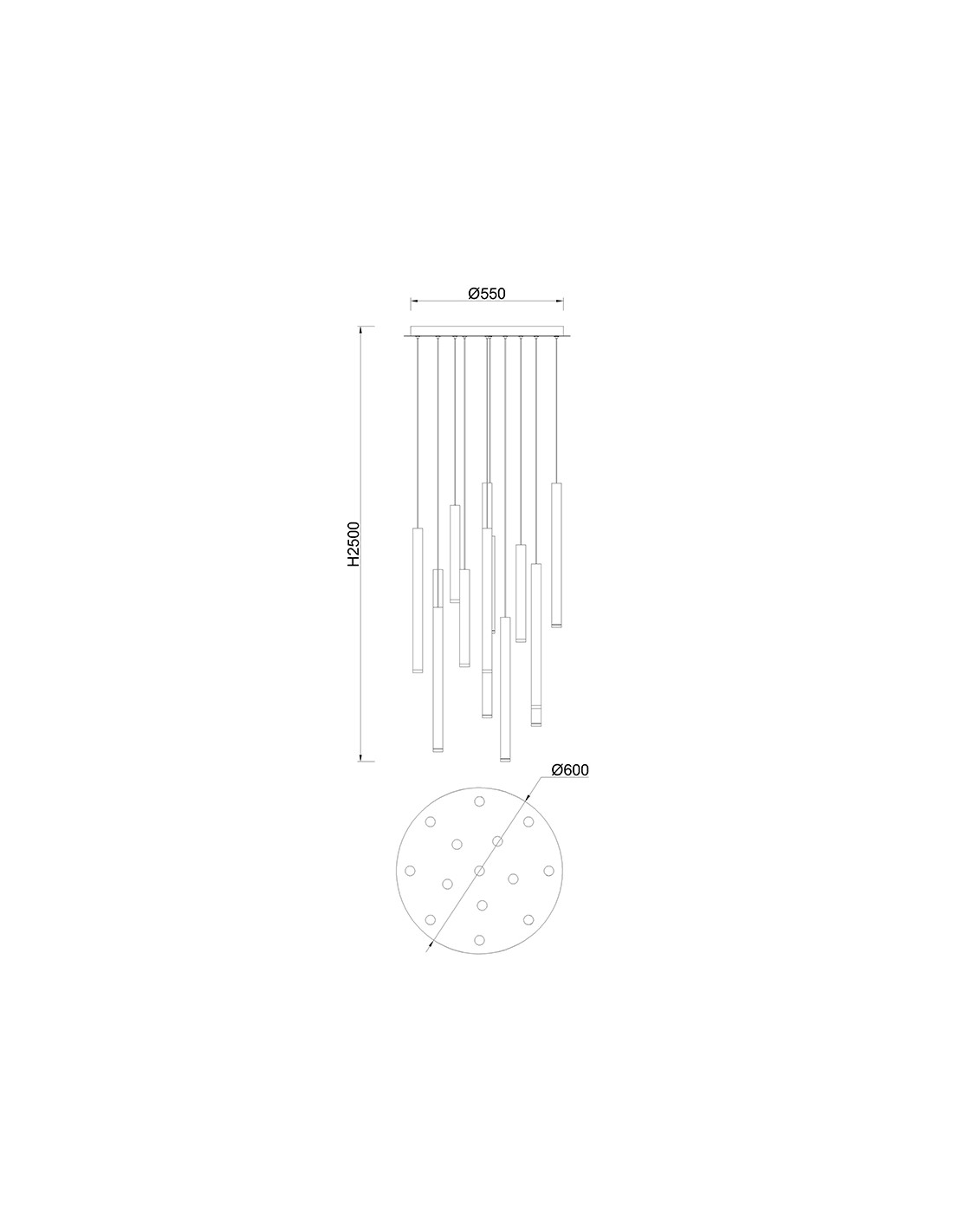 Pendant Lamp LED 84W 3000K