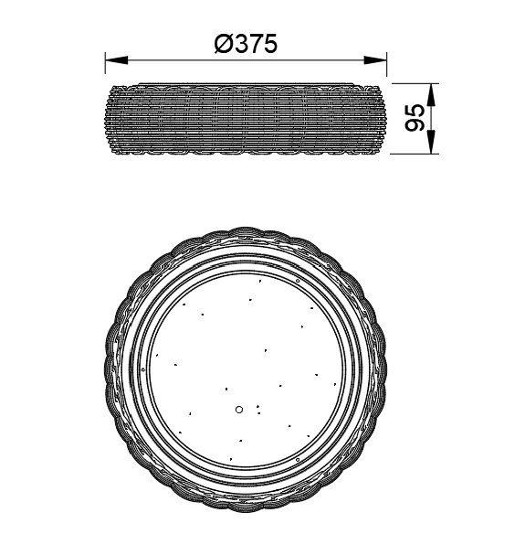 Ceiling Lamp LED 24W 2700K/4000K/5000K