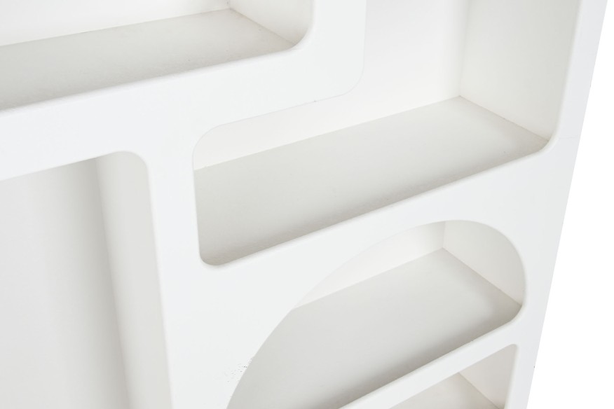 ESTANTERÍA IRREGULAR EFECTO CEMENTO BLANCO
