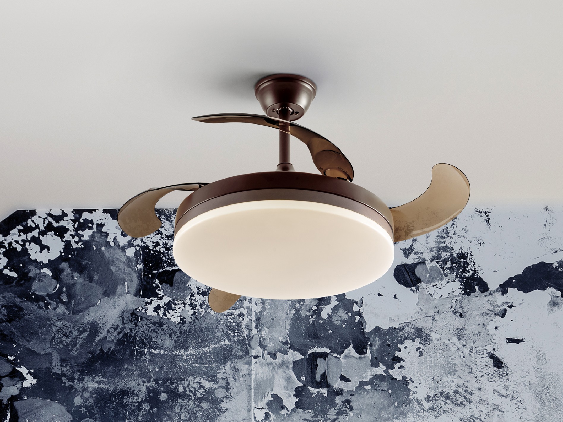 VENTO - BROWN FAN DIMMABLE