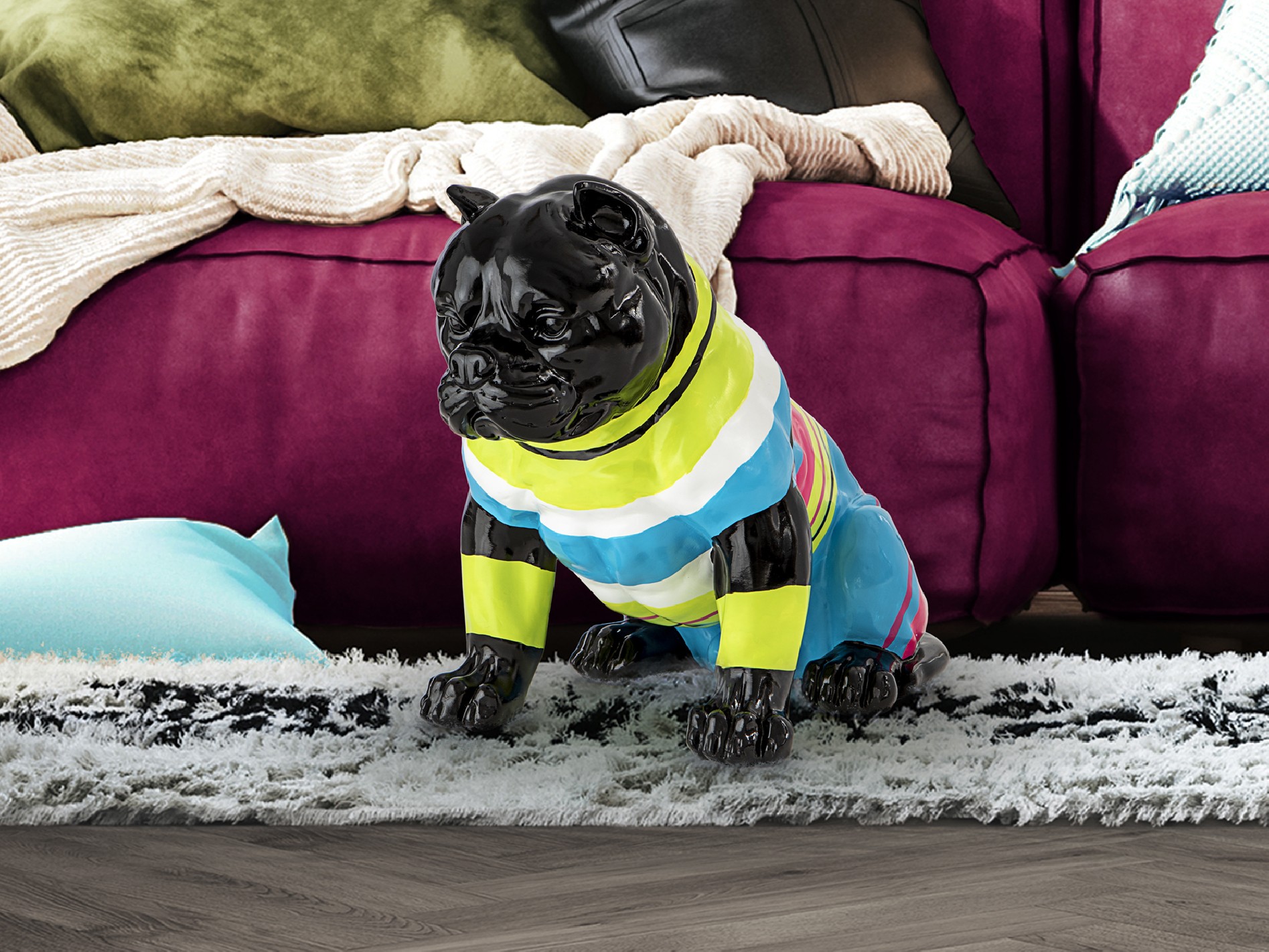 ROCKY- PITBULL MEDIANO NEGRO-RAYAS